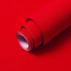 Abyssaly Red Wallpaper Peel and Stick Removable Self Adhesive Embossed Silk by Abyssaly