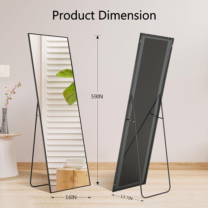 Simple Deluxe Full Length Mirror, - Image 2