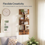 HOOBRO Corner Shelf Wall-Mounted, 4-Tier Corner Bookshelves - Image 4