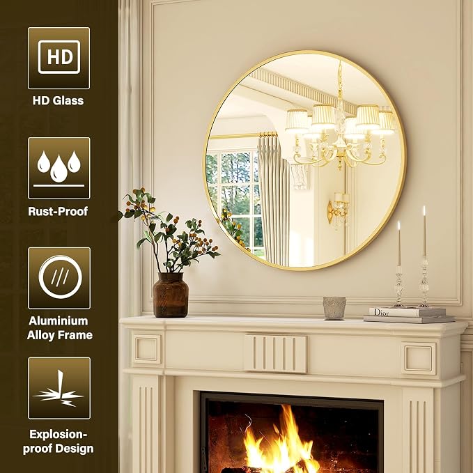 XRAMFY 24 Inch Round Mirror - Image 4