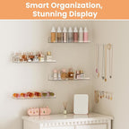 upsimples Acrylic Shelves for Bathroom Storage, Make up, Kids Bookshelf for - Image 4