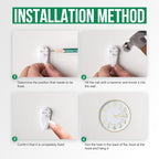 Wall Clock Modern Non-Ticking Battery Operated Silent Wall Clocks Simple Style - Image 9