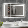 48x28 Inch LED Bathroom Mirror by Wedhouc