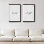 Framed Black and White Abstract Wall Art - Image 3