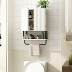 RUSTOWN Fluted Bathroom Wall Cabinet - Image 3