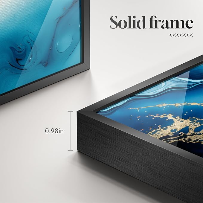 Large Framed Modern Elegant Abstract Wall Art - Image 3