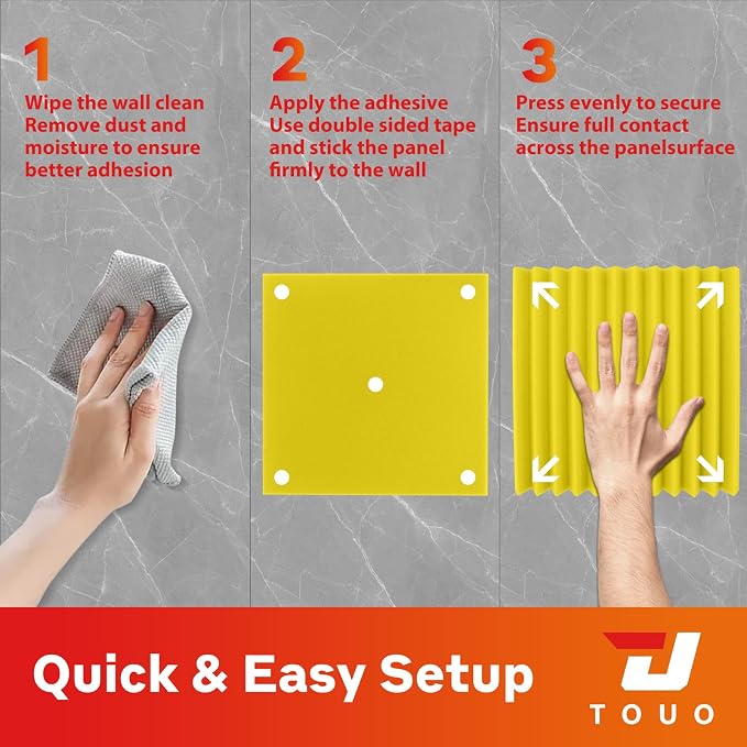 12 Pack Acoustic Panels – Sound Proof Foam Panels - Image 8