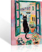 ALMLZL Henri Matisse Prints Open Window Black Cat Wall Art Modern Artwork Still by ALMLZL
