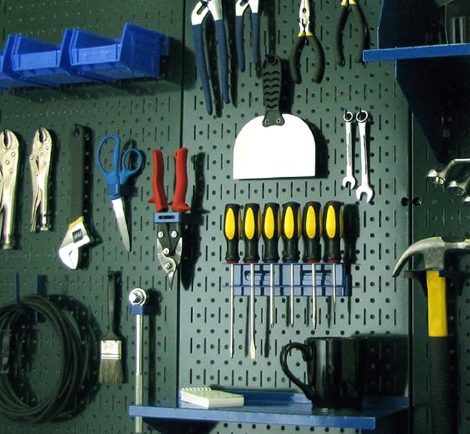 Green Metal Pegboard by Wall Control - Image 5