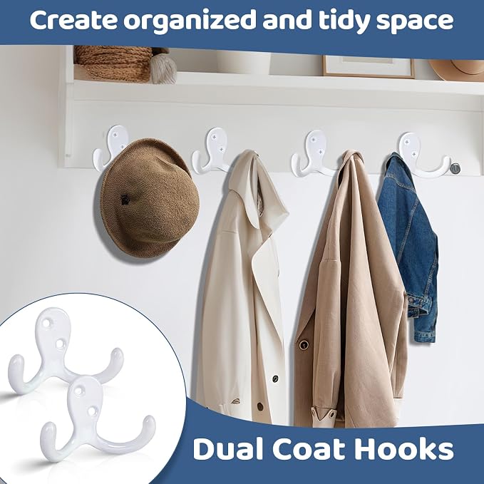 CBWLWJ 10 Pack Coat Hooks Wall Hooks - Image 4