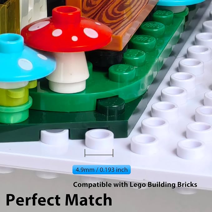 LRANFOW 12 Wall Display Shelf for Lego Building Bricks, 4x5 inch Dual-Sided - Image 3