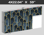 XMPMBM-Gold Geometrical Textured Fabric Wallpaper Abstraction Dark line Living - Image 4