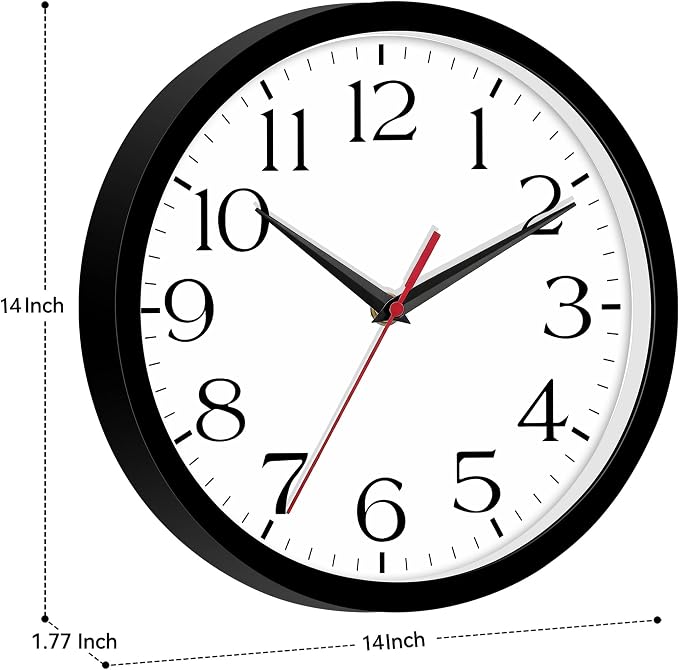 DAXSMY 14 Inch Wall Clock - Image 4