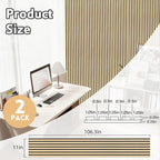 2 Pack Wood Panels for Wall, 106.3" × 11" Wood Slat Acoustic Panels for Wall - Image 2