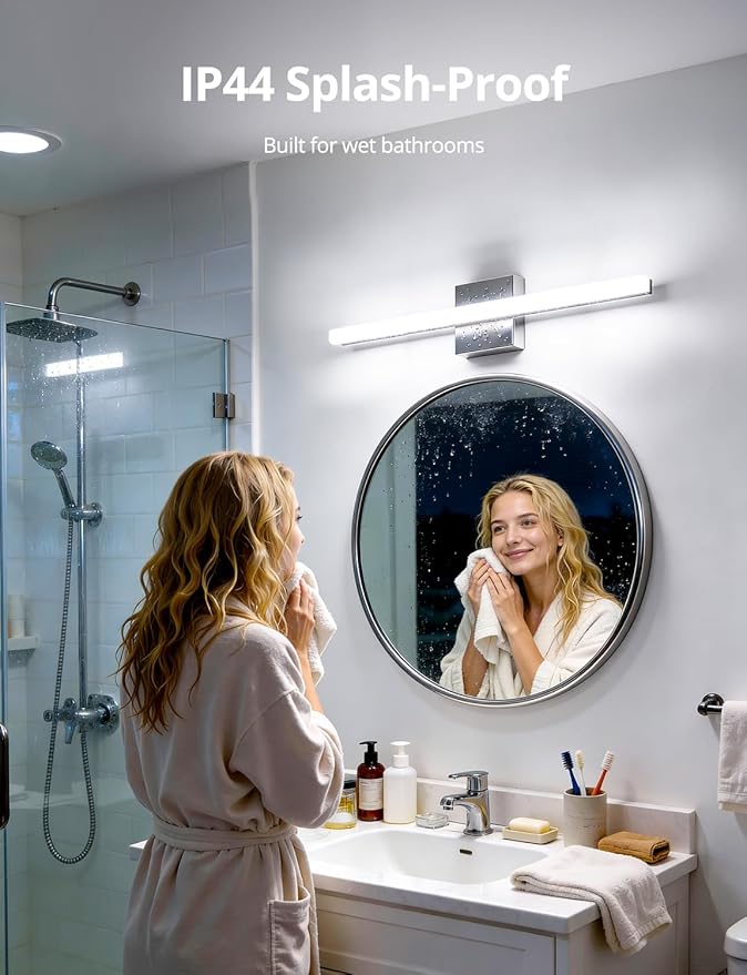 Combuh 2 Pack LED Vanity Lights Bar 24 Inch Bathroom Light Fixtures 14W IP44 - Image 6