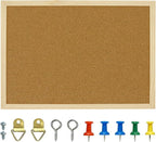 OWLKELA 17.7 X 13.3 Inch Cork Board Bulletin Board, Wall-Mounted Presentation by OWLKELA