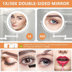 Auxmir 1X/30X Wall Mounted Makeup Mirror - Image 2