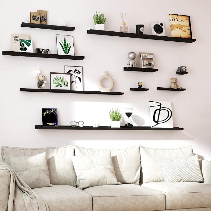 Long Floating Shelves for Wall Decor, Long Wall Mounted Storage Shelf for - Image 5