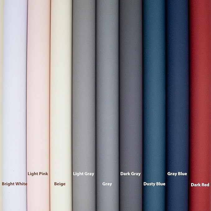Yancorp 24"x394"/32.8' Matte Gray Blue Peel and Stick Wallpaper Removable - Image 8