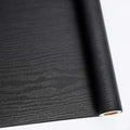 Abyssaly Black Wood Peel and Stick Paper 17.7In X 590 in Decorative by Abyssaly