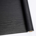 Abyssaly Black Wood Peel and Stick Paper 17.7 in X 413 in Decorative by Abyssaly