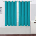 LEMOMO Teal Blackout Curtains 66 x 63 Inch Length/Set of 2 Curtain by Lemomo