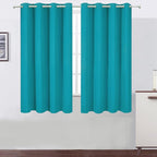 LEMOMO Teal Blackout Curtains 66 x 63 Inch Length/Set of 2 Curtain by Lemomo