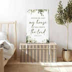 HIWX Christian Wall Decor, as for Me and My House Bible Verses Sage Green - Image 3