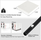 Square Floating Shelves for Wall 8"W x 8"D x 1.2"H, Small Engineered Wood Wall - Image 3