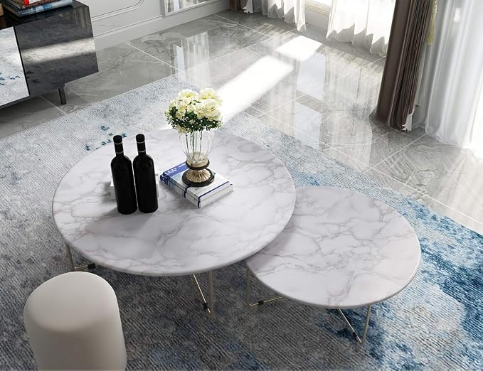 Art3d 17.7" W x 78.7" L Contact Paper Grey Marble - Image 4