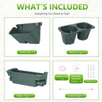 3-Tiers Vertical Wall-Mounted Planter - Image 5