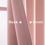 IGEMAEVE Gossamer Pink Curtains 108 Inch Length 2 Panels Set, Light Filtering - Image 4