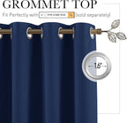 RYB HOME Room Divider Curtains 100 inch Width Blackout Curtains - Image 2