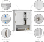 UTEX Bathroom Wall Cabinet, Bathroom Medicine Cabinet - Image 6
