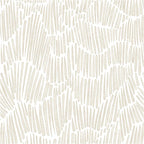 Theper Beige Wallpaper 17.3"×78.8" Modern Striped Peel and Stick Wallpaper Boho by Theper
