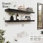BAOBAB WORKSHOP Wood Floating Shelves - Image 3