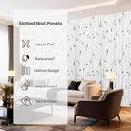 16 Pack Faux Marble Slat Wall Panels - Image 4