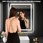 LOAAO 20X28 LED Bathroom Mirror - Image 3
