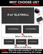 Slatwall Panels 4'x8' Garage Wall Organizer - Image 2