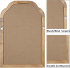 Wood Bathroom Mirror for Wall, 24 x 16 Inch Decorative Wall Mirror - Image 6