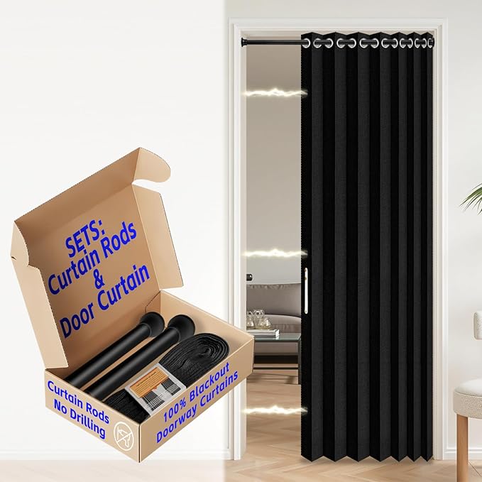AJAZZ Blackout Sliding Door Curtains by AJAZZ