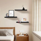 Upassion Floating Shelves for Wall Set of 3, Frame Display Floating Shelf for - Image 4