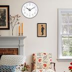 Wall Clock 12 Inch Silent Non-Ticking Modern Wall Clocks Battery Operated - Image 2