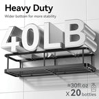 YASONIC Shower Caddy Adhesive, Rustproof Shower Shelves - Image 4