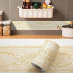 AbaBoorty Beige Floral Wallpaper Border Decor 196"X4.1" Peel and Stick Wall - Image 6