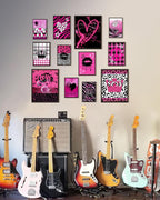 KBKBART Mcbling Y2k Room Decor Aesthetic, Early 2000s Room Decor, Hot Pink Wall - Image 6