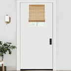 LazBlinds No Tools No Drill Bamboo Roller Shades, Cordless Bamboo Blinds by LazBlinds