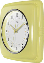 Infinity Instruments Retro Wall Clock – 9-Inch Square, Silent & Non-Ticking – - Image 3