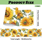 Sunflower Wall Border Wallpaper Border Decal Peel and Stick 19.7 x 4 Inch - Image 2