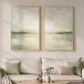 Framed Sage Green Abstract Wall Art by MXART
